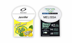 Plastic Billboard Name Badges